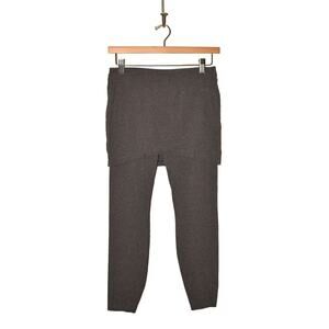 CABI $85 Pull-On Knit Cropped Skirted Leggings in Heather Gray 5318 XS‎